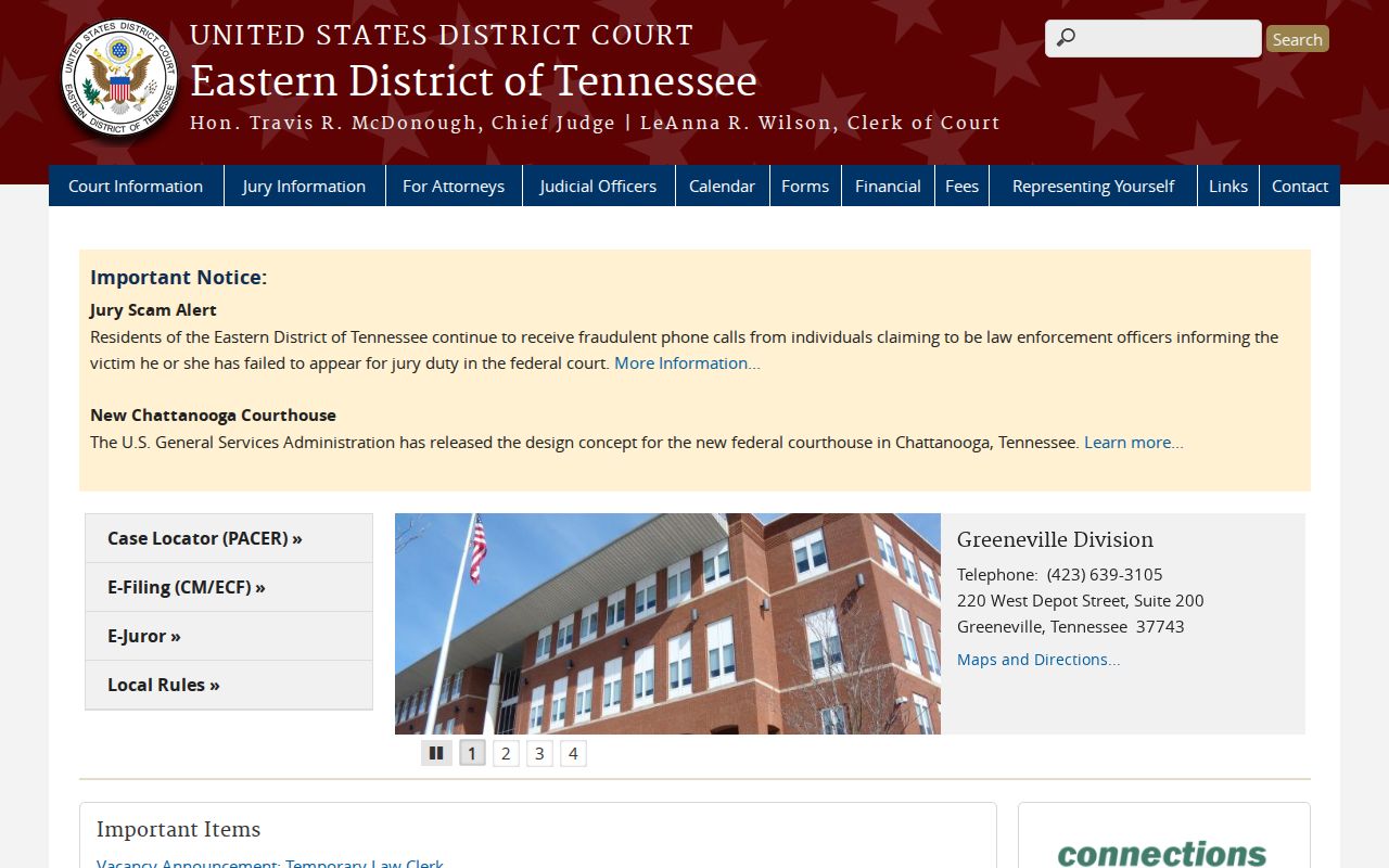 Western District federal court route for Henry County warrant records